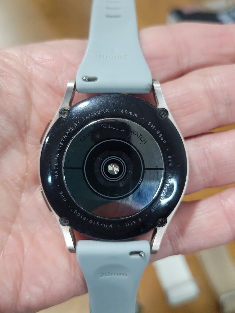 Samsung Galaxy Watch SM-R815U Rose Gold 42mm Good Condition w/ 7 Bands - Picture 7 of 9